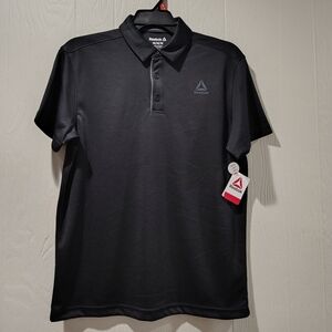 Reebok Men's Black Polo Shirt Size M